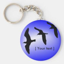 Flying Seagulls Keychain