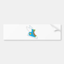 Flying Sneaker Bumper Sticker