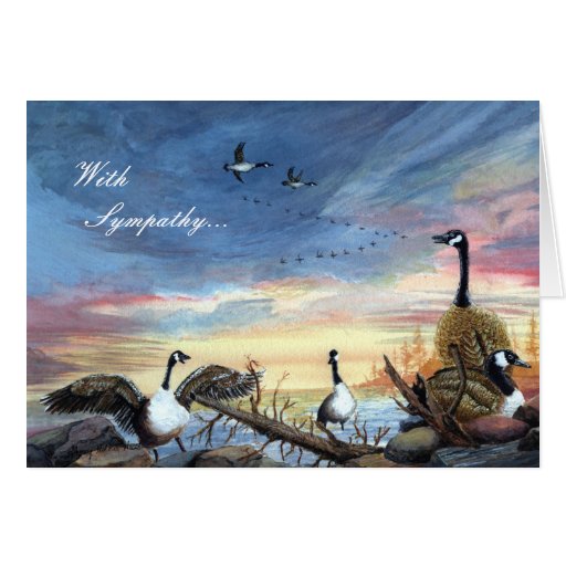 Flying South, With  Sympathy... Card