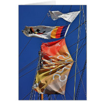 Flying the Flag Blank Greeting Card