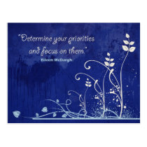 Focus-Motivational Quote postcard postcards
