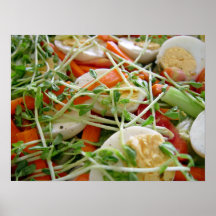 Focus on salad print