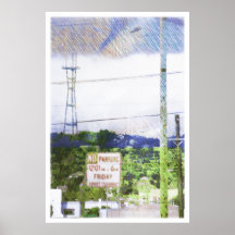 Fog Crazy in Twin Peaks - San Francisco Poster
