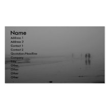Foggy Day at the Beach Business Cards