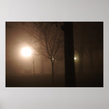 Foggy Morning, Garver Park, Bryan, Ohio Posters