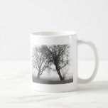 Foggy Trees Black & White Mug