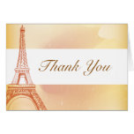 Folded Thank You Card Paris Peach