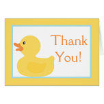 Folded Thank you Card Rubber Ducky Bubbles cards