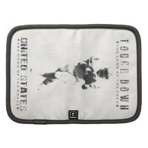 Folio Planner with Cool Football Print
