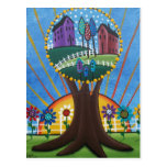 Folk Art BY LORI EVERETT postcard