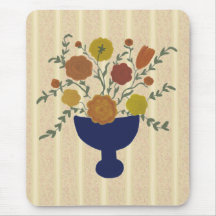 Folk Art Flower Arrangement Mousepad