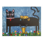 FOLK ART Mama's Twins BY LORI EVERETT postcard