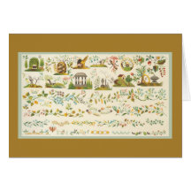 Folk Art Sampler Card