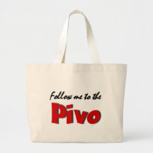 Follow me to the Pivo (Beer) Tote Bags