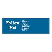 Follow me! Twitter Business Card Template
