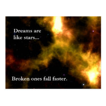 Follow your dreams to the stars postcards
