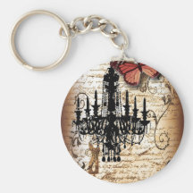 fondo vintage chandelier butterfly fashion keychain
