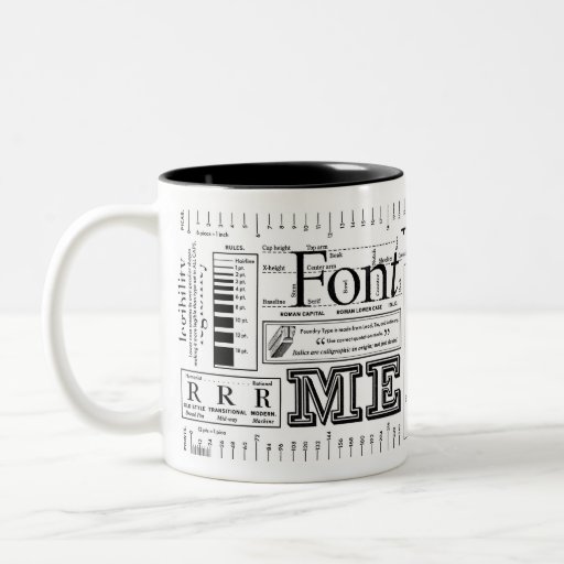 Font Me Typography Coffee Mug