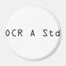 FONT - OCR A Std Magnets
