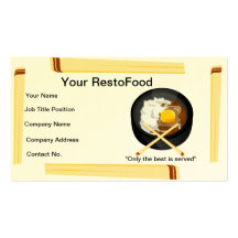 Food and Restaurant Business Card
