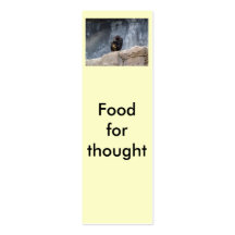 Food for thought Mini Bookmarks Business Card Template