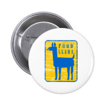 Food Llama Pinback Buttons
