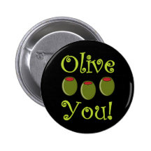 Foodie Olive You Pin