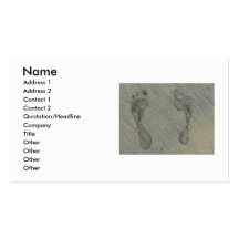 Foot Prints Business Card