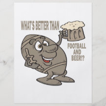 Football And Beer Flyers