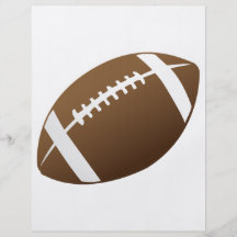 Football and Football Teams Graphic Personalized Flyer