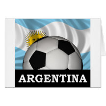Football Argentina Greeting Card
