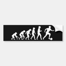 Football Evolution Bumper Stickers