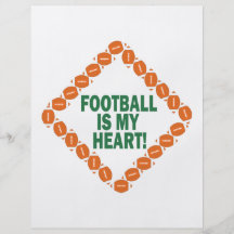 Football Is My Heart Personalized Flyer