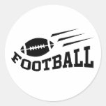 Football labels round sticker