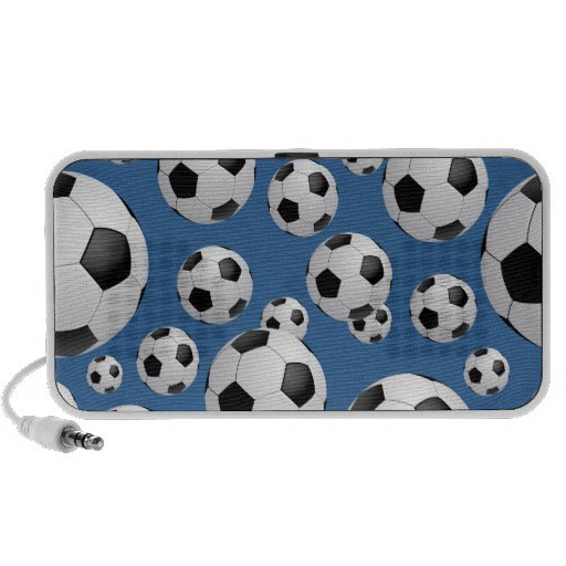 Football Soccer Balls Doodle iPod Speakers