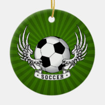 Football Soccer Wings Ornament