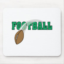 football swoop ball text graphic mouse pad