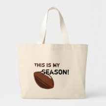 Football Tote Canvas Bag