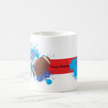 Football, Your Name Coffee Mugs