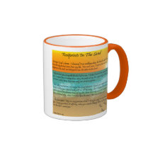 Footprints in the Sand Coffee Mugs
