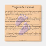 Footprints In The Sand Refrigerator Magnet