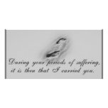 Footprints-Photocard-Grey Photo Card Template
