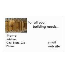 For all your building needs... business card templates