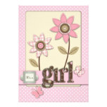 For Baby Girl TY Card 2 Announcements