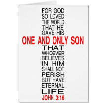 For God So Loved The World card