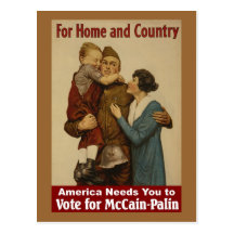 For Home and Country - Postcard