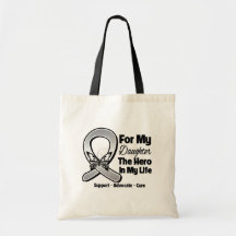 For My Hero My Daughter - Brain Cancer Bag