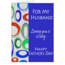 For My Husband on Father's Day Greeting Cards