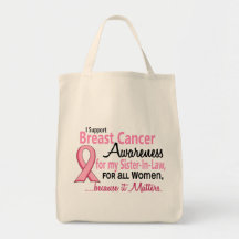 For My Sister-In-Law Breast Cancer Awareness Bag