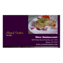 For Restaurants Business Card